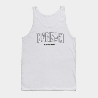 INARIZAKI HIGH 'WE DON'T NEED MEMORY Black Tank Top